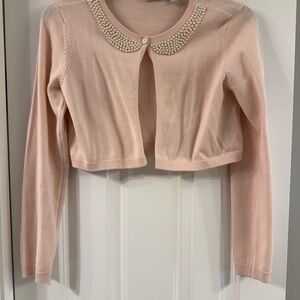 The Children's Place Blush Pink Cardigan with Pearl Accents